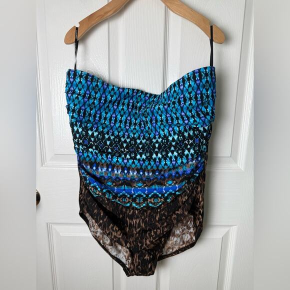 Miraclesuit Long Torso Avanti One Piece in Untamed 16 - Picture 2 of 7